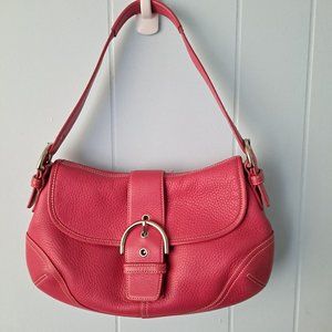 Coach Hobo Pebbled Leather Bag Purse with Dust Bag